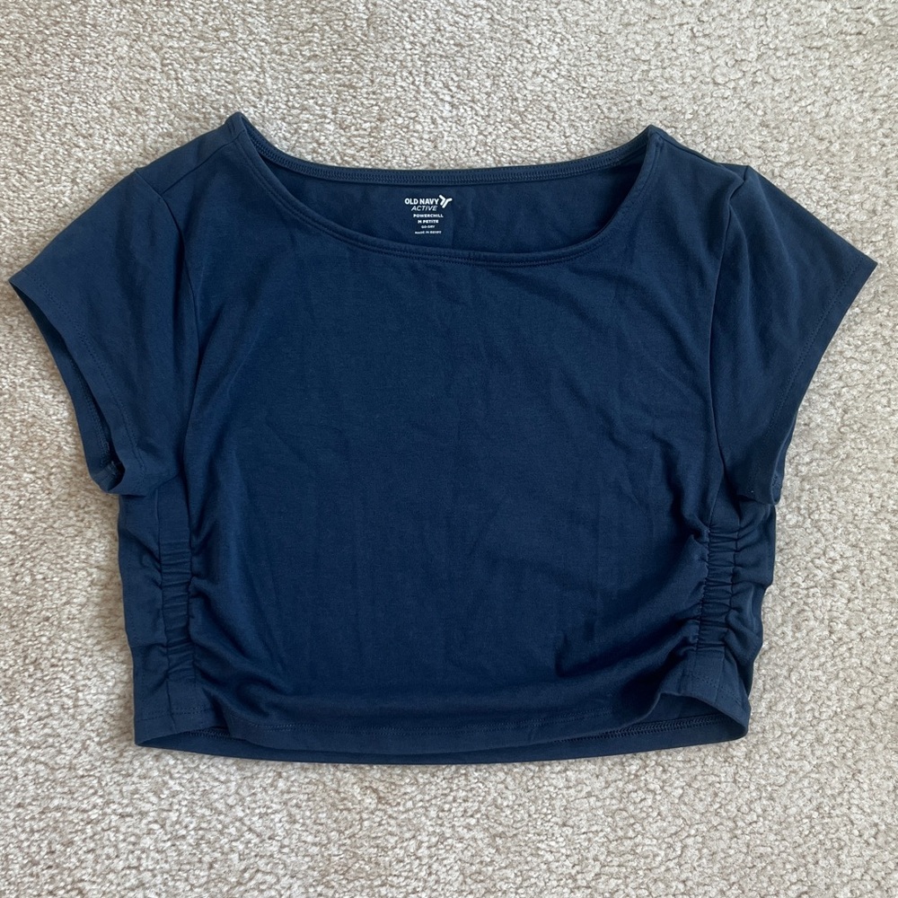 Old Navy Active Powerchill Go-Dry Short Sleeve Crop Top T-shirt Medium Petite